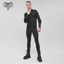 Load image into Gallery viewer, PT155 Men&#39;s rubberized cracked pentagram decoration trousers
