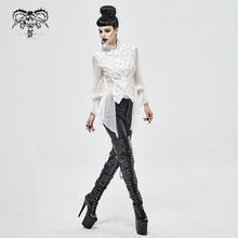 Load image into Gallery viewer, SHT06802 white Gothic Chiffon Blouse
