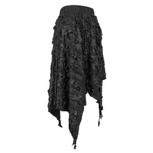 Load image into Gallery viewer, SKT130 Dark tattered sharp hem skirt
