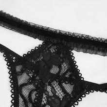 Load image into Gallery viewer, SX004 Hollow out elastic band lace Gothic sexy lingerie suit
