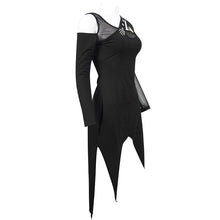 Load image into Gallery viewer, SKT132 Punk asymmetrical faked metal ghost hand dress
