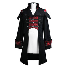 Load image into Gallery viewer, black and red game  men coat
