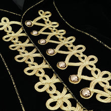 Load image into Gallery viewer, CT099 Devil fashion brand golden disc flowers hand-embroidered gothic men jacket
