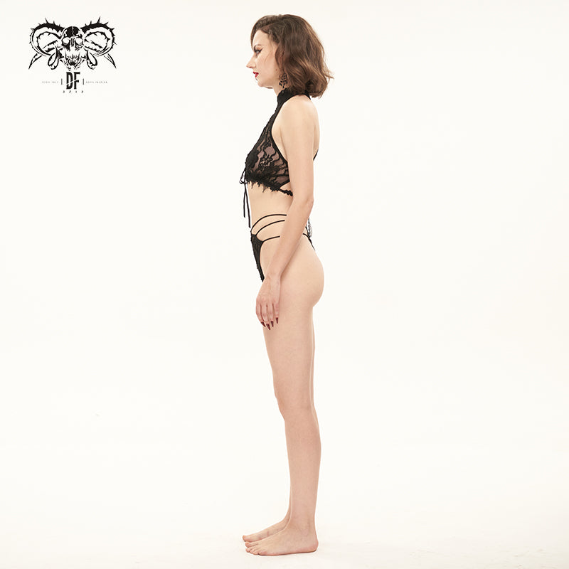 Bra and panties (set) DEVIL FASHION - Lace sexy lingerie - SX007