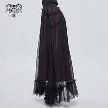 Load image into Gallery viewer, SKT139 Burgundy Gothic classic style A-line Skirt
