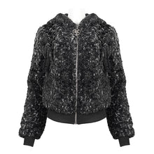 Load image into Gallery viewer, CT187 Two-tone punk women wool jacket
