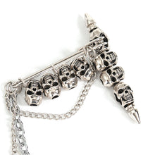 Load image into Gallery viewer, AS100 Punk Skull Brooch
