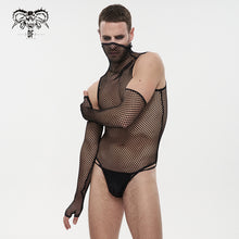 Load image into Gallery viewer, SX01301 Mesh sexy one piece men bodysuit
