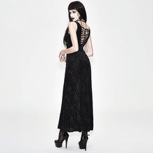 Load image into Gallery viewer, ESKT022 Gothic party nipped waist purple formal gown long rose lace booty package hip dress
