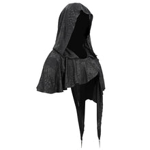 Load image into Gallery viewer, CA021 dark thin hooded  small shawl
