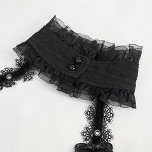 Load image into Gallery viewer, SHT09501 black Off shoulder Lolita blouse

