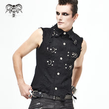 Load image into Gallery viewer, WT061 Distressed heavy metal men vest
