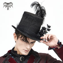 Load image into Gallery viewer, AS082 Mesh flower feather top hat
