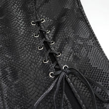 Load image into Gallery viewer, SKT124 Snakeskin pattern symmetrical slit skirt
