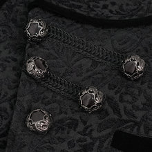 Load image into Gallery viewer, WT07001 Gothic dark pattern black vest (with brooch)
