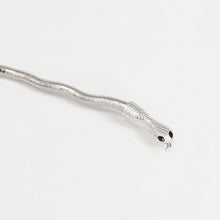 Load image into Gallery viewer, AS137 sliver metal arbitrary shape snake (can be used as a choker or bracelet)
