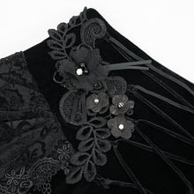 Load image into Gallery viewer, SKT127 Gothic velvet skirt
