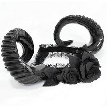 Load image into Gallery viewer, EAS010 Gothic horns rose headband
