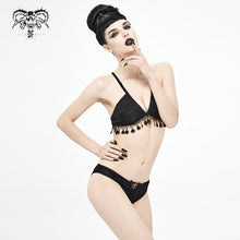 Load image into Gallery viewer, SST014 Tassel Gothic Swimsuit Set
