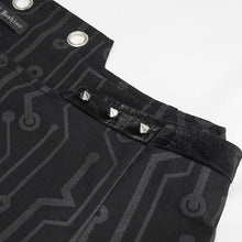 Load image into Gallery viewer, TT148 Cyberpunk print flat shoulder T-shirt
