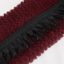 Load image into Gallery viewer, AS10702 red grained plush neckerchief (headband)
