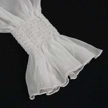 Load image into Gallery viewer, SHT06802 white Gothic Chiffon Blouse
