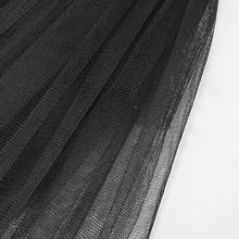 Load image into Gallery viewer, SKT00301 Gothic formal dress accessory women multilayer hard mesh black bustle
