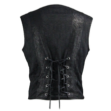 Load image into Gallery viewer, WT03401 parties wearing men black peach hearts jacquard game style punk waistcoats
