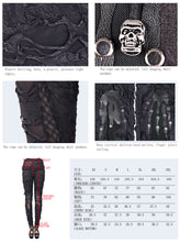 Load image into Gallery viewer, PT002 daily leather palm broken holes coated knit punk women leggings
