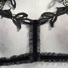 Load image into Gallery viewer, EAS002 sexy lingerie women elastic ribbon lace gothic accessory with roses
