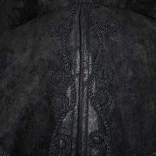 Load image into Gallery viewer, CT135 big shawl collar hand embroidered women zipper up gothic long coat
