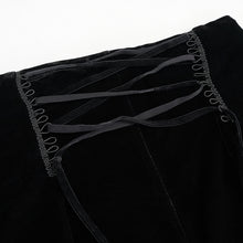 Load image into Gallery viewer, PT169 Gothic Stretch Velvet Women&#39;s High Waist Shorts
