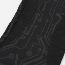 Load image into Gallery viewer, PT153 Cyber punk Circuit diagram Printed Leather Loop Men&#39;s Trousers
