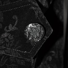 Load image into Gallery viewer, CT13001 devil fashion Paisley court pattern stand collar black Gothic men jacket
