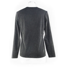 Load image into Gallery viewer, TT116 Spring and Autumn armor patchwork asymmetric punk black men long sleeves t-shirt
