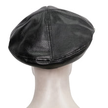 Load image into Gallery viewer, AS134 Pin Skull Faux Leather Beret
