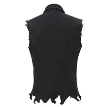 Load image into Gallery viewer, WT061 Distressed heavy metal men vest
