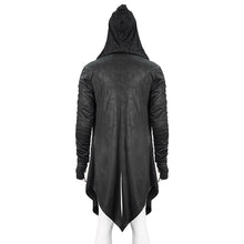 Load image into Gallery viewer, CT172 Dark hooded knit coat printed men Cardigan
