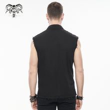 Load image into Gallery viewer, SHT093 Heart Printing Sleeveless Men&#39;s Punk Shirt
