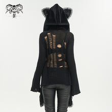 Load image into Gallery viewer, AS143 Black Bat Ears Punk Hooded Scarf
