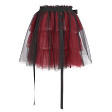 Load image into Gallery viewer, SKT147 Punk Rock Black and Red One Piece Women&#39;s Skirt
