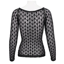 Load image into Gallery viewer, TT190 Gothic translucent Stretch Long Sleeve Women&#39;s T-Shirt
