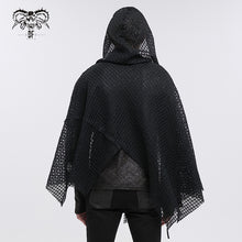 Load image into Gallery viewer, CA033 punk mesh asymmetric shawl
