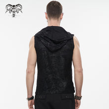 Load image into Gallery viewer, TT201 PUNK Sleeveless men Hoodie with chains
