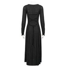Load image into Gallery viewer, SKT144 gothic dark pattern long sleeve long dress
