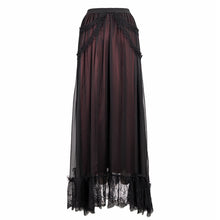 Load image into Gallery viewer, SKT139 Burgundy Gothic classic style A-line Skirt
