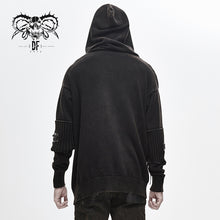 Load image into Gallery viewer, SR009 devil fashion everyday clothing newest style winter black punk men hooded sweater
