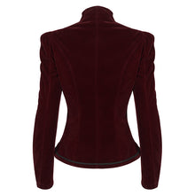 Load image into Gallery viewer, CT19302 women wine gothic short coat
