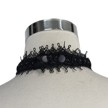 Load image into Gallery viewer, AS02701 Gothic black Paisley men lace bow tie for shirts
