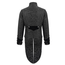 Load image into Gallery viewer, CT165 Bird shaped patchwork black zipper up Gothic men jacket
